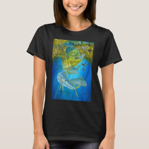 Söt Mahi Mahi Fiske Fisk Tonfisk Och Sköldpadda  T Shirt