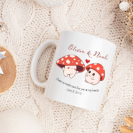Söt make maka årsdagspresent Skräddarsydd namn Kaffemugg