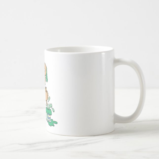 Söt målarebjörn kaffemugg (Höger)