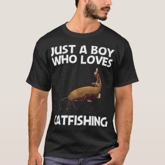 Söt Malfiskefiske För Pojkar Fiskar Malfisk T Shirt