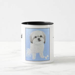 Söt Malshi Hund Mugg