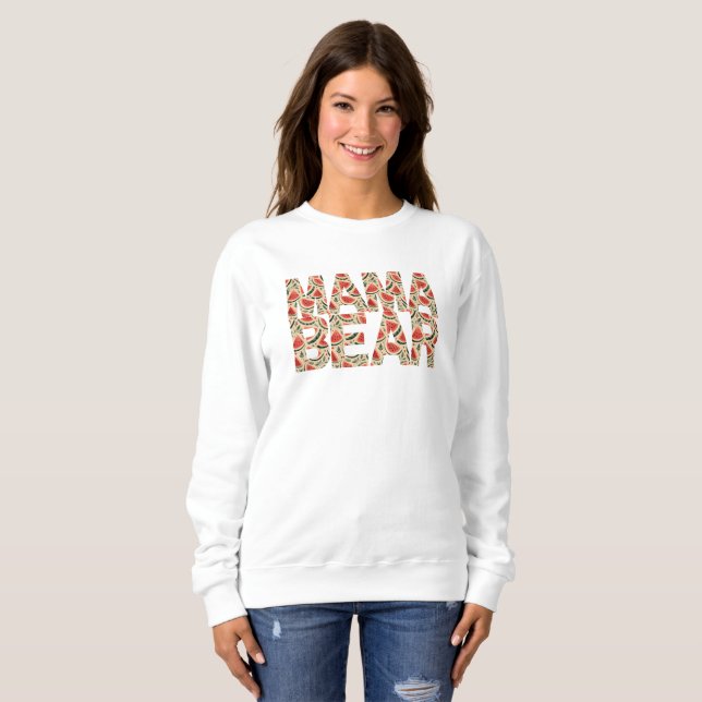 Söt Mama Björn Vattenmelon Underverk T Shirt (Hel framsida)