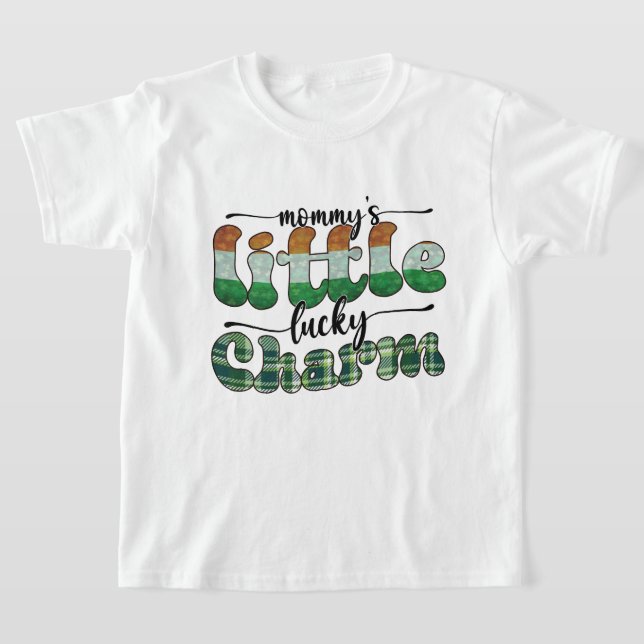 Söt Mamas lyckosamtal Saint Patrick's day  T Shirt (Laydown)