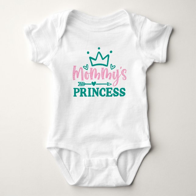 Söt Mamas Prinsessa  T Shirt (Framsida)