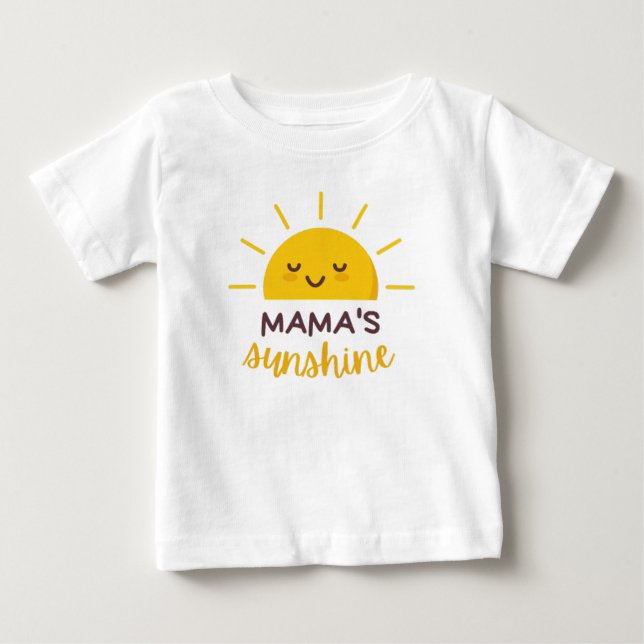 Söt Mamas Solsken Kawaii Sol T Shirt (Framsida)