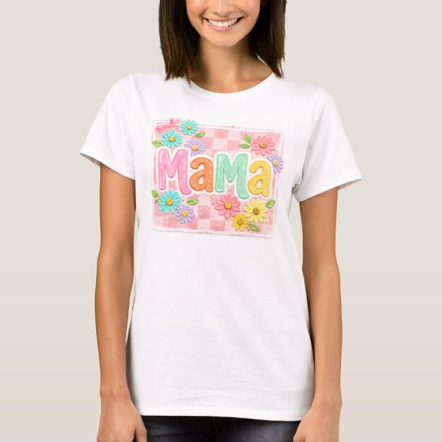 Söt mamashirt t shirt (Framsida)