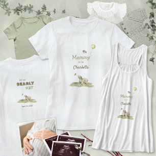 Söt mamma att bli knappt väntar Sälggrön baby show T Shirt