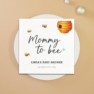 Söt Mamma Att Vara Baby Shower Pappersservett