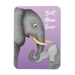 Söt mamma & baby elefantmagnet magnet