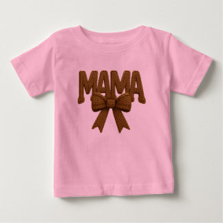 Söt Mamma Bow Rosa Småbarns T-Shirt | Stilig Mamma