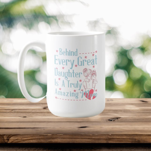 Söt Mamma Daughn dikt add monogram Kaffemugg (Skapare uppladdad)
