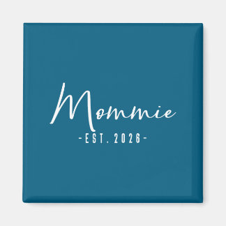 Söt Mamma Est Bebis Annonsering Mamma Magnet