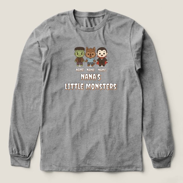 Söt mamma, Frankenstein, Dracula, varulv    T Shirt (Design framsida)