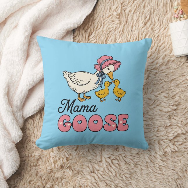 Söt Mamma gås ordkonst  Kudde (Filt)