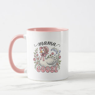 Söt Mamma gås ordkonst Mugg