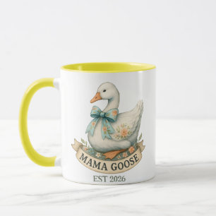 Söt Mamma Gås Vintage Gårdsdjur Mamma Gås Mugg