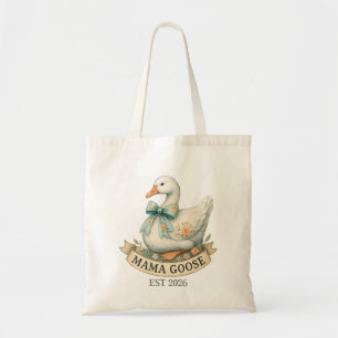 Söt Mamma Gås Vintage Gårdsdjur Mamma Gås Tygkasse
