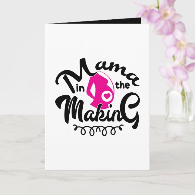 Söt mamma gör tilläggsmeddelande meddelande (Orkide)