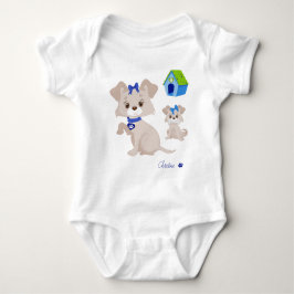 Söt mamma hund med valp t shirt