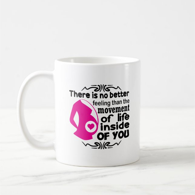 Söt mamma känsla ordkonst  kaffemugg (Vänster)