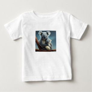 Söt mamma koala och baby t-shirt