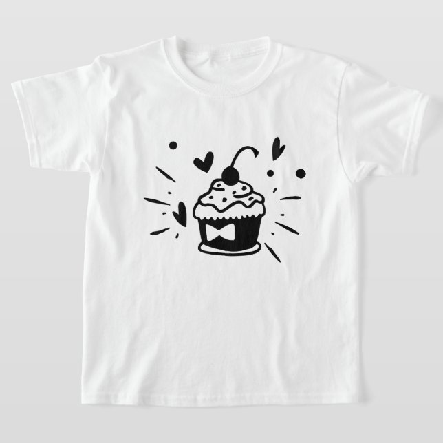 Söt Mamma lilla cupkaka  T Shirt (Laydown)