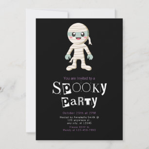 Söt Mamma Modern Minimalistisk Halloween Inbjudningar
