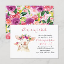 Söt mamma och baby lamm Baby Shower Bok Kort