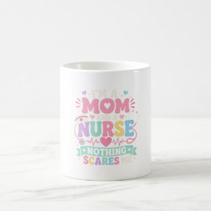 Söt mamma och sjuksköterska Mamma mors dagsgåva Kaffemugg