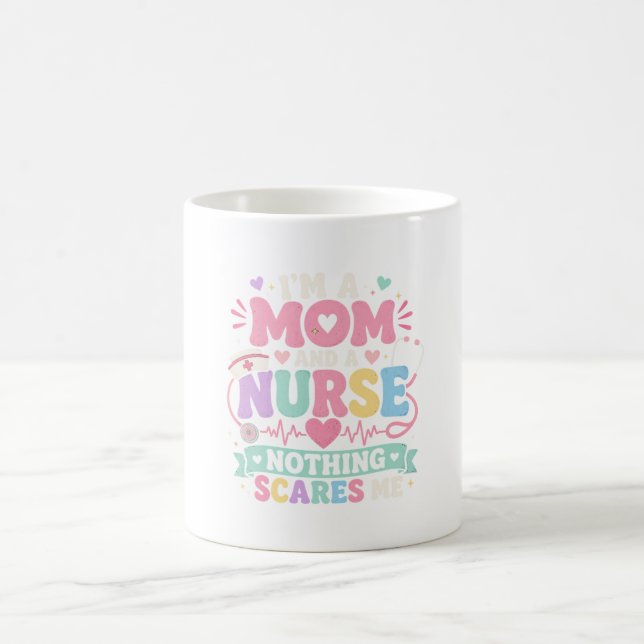 Söt mamma och sjuksköterska Mamma mors dagsgåva Kaffemugg (Center)