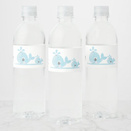 Söt mamma val bebis val bebis baby shower  vattenflaska etikett