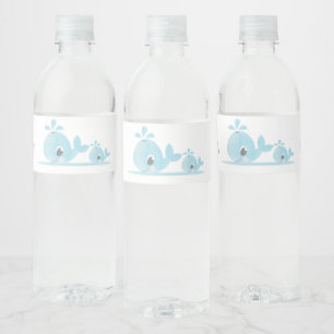 Söt mamma val bebis val bebis baby shower vattenflaska etikett