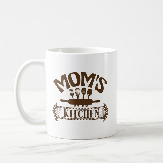 Söt mammas kök ordkonst  kaffemugg (Vänster)