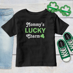 Söt mammas lyckosymbol grönt St. Patricks dag T-shirt