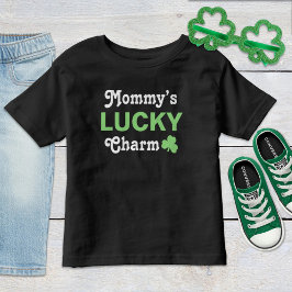Söt mammas lyckosymbol grönt St. Patricks dag T-shirt