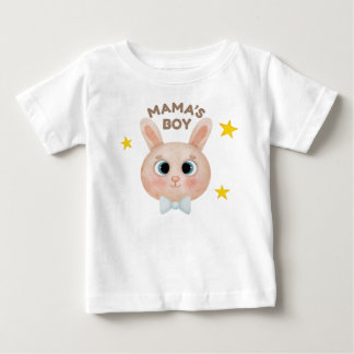Söt Mammas Pojke Kanin Baby T-Shirt, Bedårande Kaw T Shirt