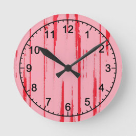 Söt Måne Candy Wall Clock Rund Klocka