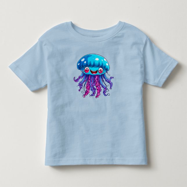 🪼 Söt manet Hav Barn Present ✨ T Shirt (Framsida)