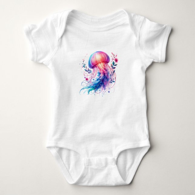 Söt manetillustration | Söta varelser konst T Shirt (Framsida)
