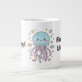 Söt manetmugg – Flyta genom livet med glädje Jumbo Mugg