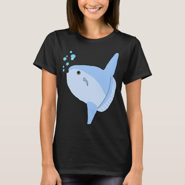 Söt månfisk t shirt (Framsida)