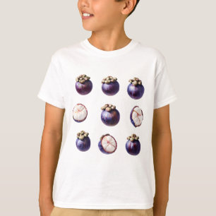 Söt Mangostan Tropisk Frukt T Shirt