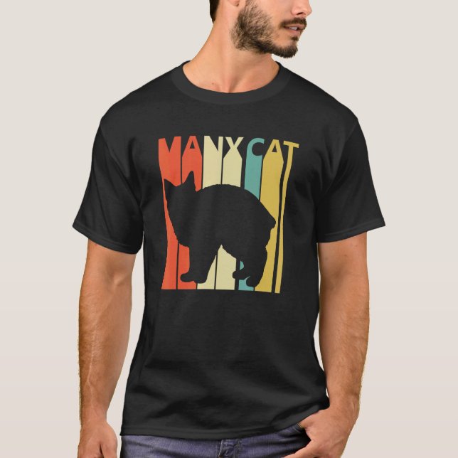 Söt Manx-katt T Shirt (Framsida)