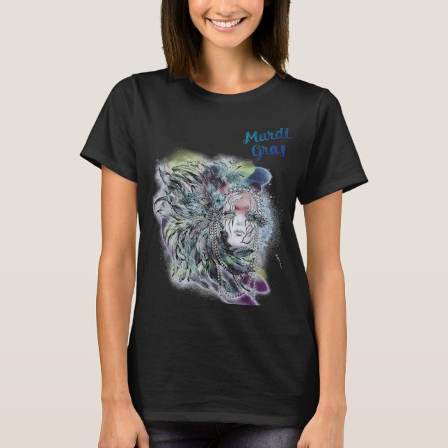SÖT MARDI GRAS MASK T SHIRT (Framsida)