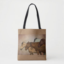 Söt Mares Tote Bag Tygkasse