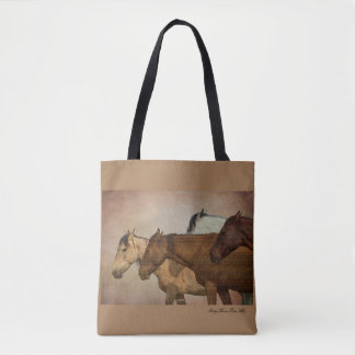 Söt Mares Tote Bag Tygkasse