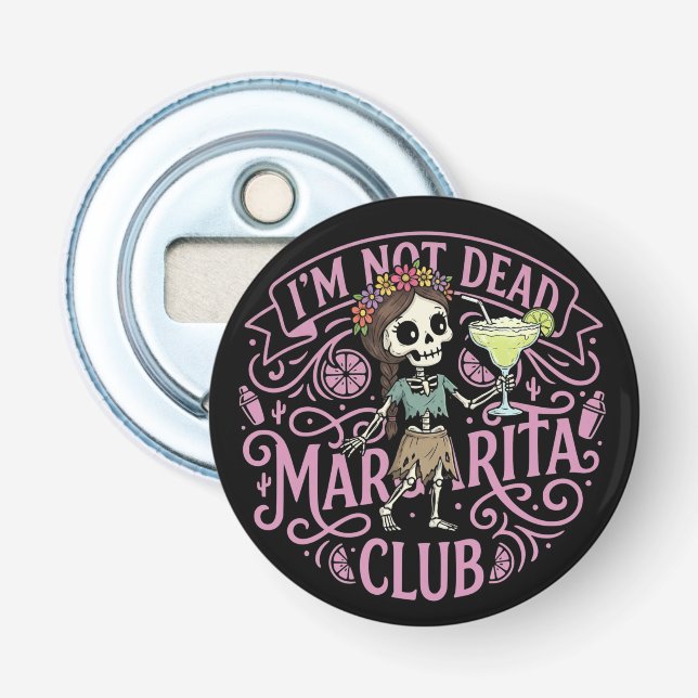 Söt Margarita  Skelett Flasköppnare (Framsidan)