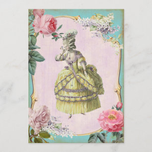 Söt Marie Antoinette - RSVP / Inbjudningar