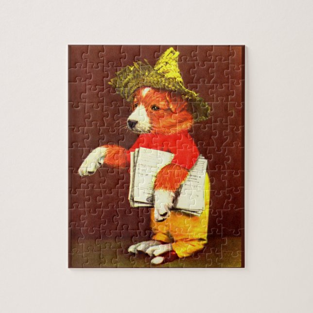söt marionettpapper pussel (Vertikal)