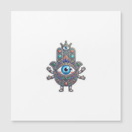 Söt marockansk Amazigh Hamsa Ond Ögon Kawaii-dekal